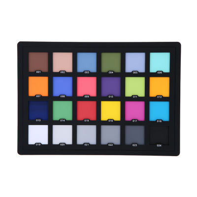 Professional 24 Color Checker Palette Board Card Test for Superior Digital Color Correction Balancing Photo Editing Photography