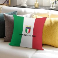 【hot】☞┋✌ ITALY Flag Pillowcase Custom Cushion Cover 45x45CM ITALIA Patriots Calcio Fans Memorial Throw for Sofa Bed Car