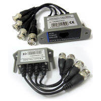 4CH ช่อง Passive Video Balun Transceiver กล้องวงจรปิด Twisted Pairs สำหรับการเฝ้าระวัง DVR กล้อง System