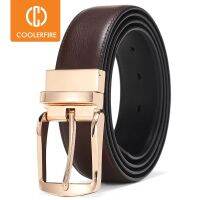 【CW】 Men Reversible Belts Leather Male Luxury