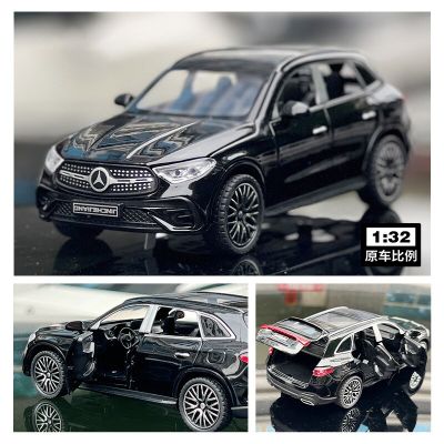 1:32 Benz GLC400 SUV GLC โมเดลรถยนต์กล้ามเนื้ออัลลอยของเล่นเด็กมีเสียงและเบาของขวัญวันเกิด