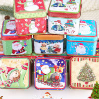 ROSENICE【Hot Sale】 กล่องของขวัญคริสต์มาส Tinplate 6 ชิ้นกล่องขนมสวยงาม (สีสุ่ม)