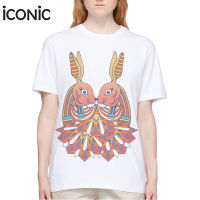 iCONiC HARE T-Shirt #5505 เสื้อยืด พิมพ์ลาย เทพเจ้า อียิปต์ กระต่ายคู่ใหญ่ เสื้อผ้าผู้หญิง เสื้อยืดผญ เสื้อยืดผช เสื้อยืดแฟชั่น เสื้อยืดขาว