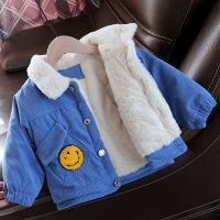 [COD] Boys corduroy plus fleece jacket 2022 winter new and medium-sized boys thickened warm baby coat