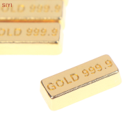 SIYI?Gift?Cheap? 10ชิ้น เซ็ต1:12 dollhouse Miniature GOLD bars เหรียญรุ่นตุ๊กตา House Decor Toys