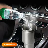 450ML Vacuum Cup Car Thermal Mug 12V Car Electric Heating Car Water Hot Cup Cup Vacuum Flask H4M3