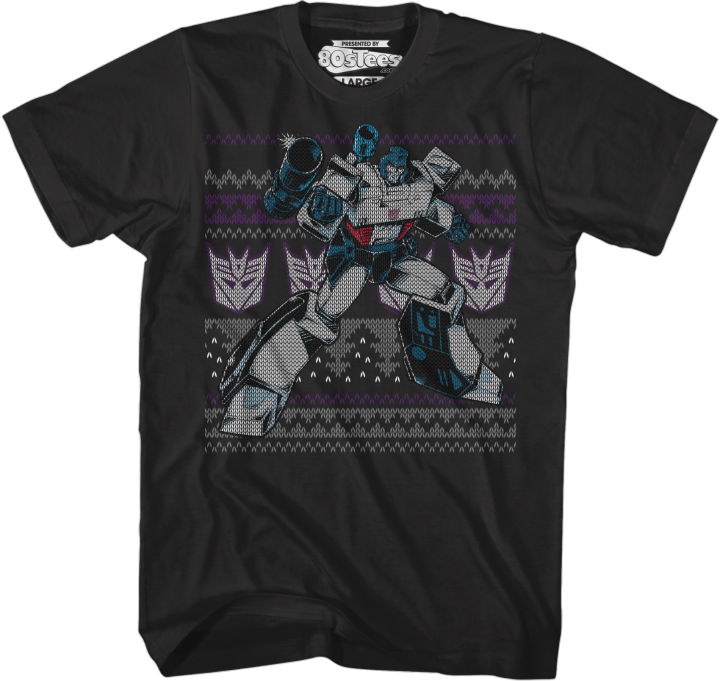 Megatron Faux Ugly Christmas Sweater Transformers TShirt Lazada PH