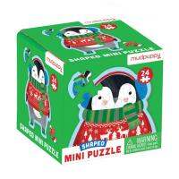 Mini puzzle จิ๊กซอว์จำนวน24 ชิ้น  เหมาะสำหรับพกพา ลาย Penguin