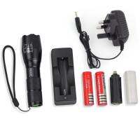 FAI_ไฟฉาย Turbo Light Ultrafire 2200Lm CREE XML T6 LED Zoomable Flashlight Torch 5 Modes เทอร์โบ ไล ไฟส่องสว่าง  ไฟพกพา