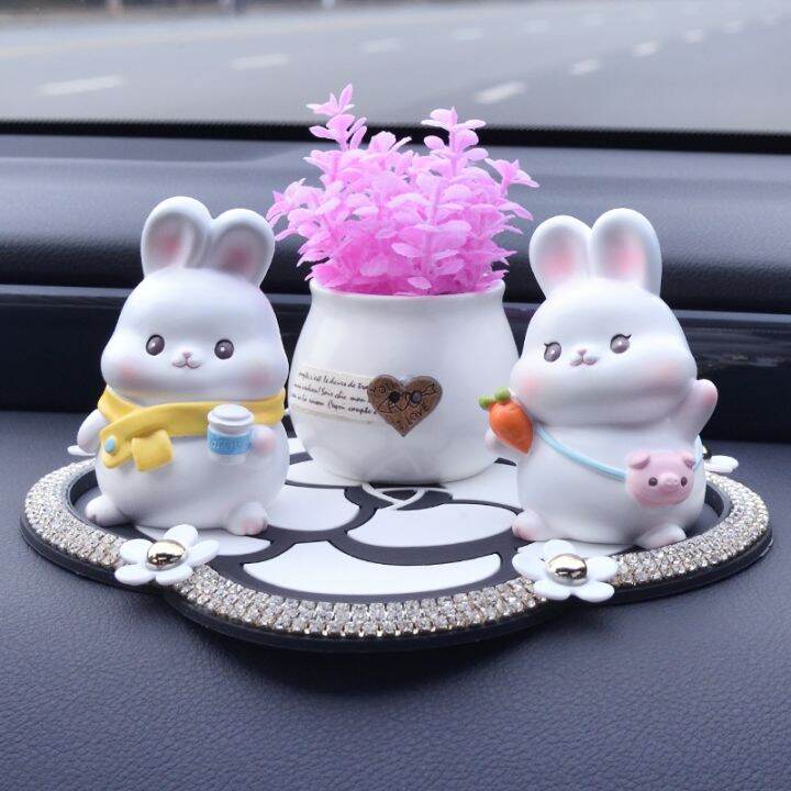 automotive-decorative-furnishing-articles-rabbit-cute-cartoon-character-auto-supplies-instrument-panel-rabbit-rabbit-high-grade-accessories-in-the-car