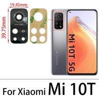 2ชิ้นสำหรับ Xiaomi Redmi Note 8T 9S 7 10 Pro Max 9 9a 9c 10S กล้องหลังเลนส์กระจกพร้อมสติกเกอร์สำหรับ Mi 10T Note 10 Lite Pro