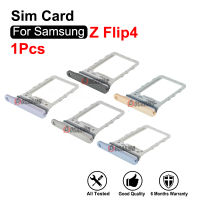 1 ชิ้นสีดำ/เงิน/สีฟ้า/สีม่วง/ทองถาดซิมสำหรับ Samsung Galaxy Z Flip4 ที่ใส่ซิมการ์ดสล็อตอะไหล่-Pueife