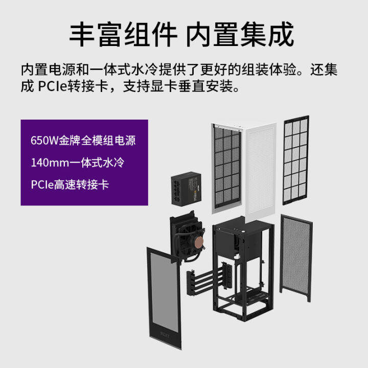 En Jie NZXT H1 MINI small chassis comes with watercooled 650W SFXL