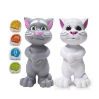 แมวทอมของเล่น แมวพูดได้ หลายภาษา Talking Asean Cat (สีเทา-ขาว)