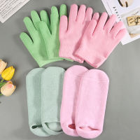 1 คู่เจลสปาแบบใช้ซ้ำได้ถุงมือถุงเท้า Moisturizing Whitening Exfoliating Smooth Hands Mask Foot Care TOOL-lihaiyan4