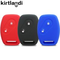 ▫☏✵ Silicone Key Case Cover For Honda Civic Accord Pilot Fit CRV SRV FRV Ridgeline Jazz Insight CRZ Keyless Fob Shell Skin Protector