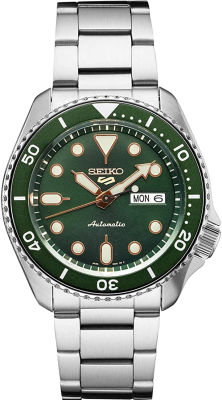 SRPD63 Seiko 5 Sports Mens Watch Silver-Tone 42.5mm Stainless Steel