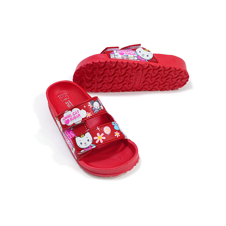 red-apple-รองเท้าเด็กผู้หญิง-รองเท้าแตะลายน่ารัก-รองเท้าลายการ์ตูน-รองเท้าเด็กผู้หญิง-การ์ตูนกิตตี้-ของแท้-รุ่น-bn3981-ac