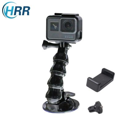 Flexible Suction Cup Car Mount Holder for GoPro Hero10 9 8 7 6 5 Black Akaso Insta360 One R X2 Car Windshield Mount Phone Holder