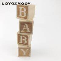 4Pcs Natural Nursery Blocks 4cm Baby Blocks Rustic Baby Girl or Boys Nursery Decor Christmas Kids Gifts Children Toys