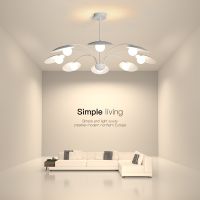 [COD] room chandelier simple modern creative style 2023 new light luxury white dining bedroom lamps