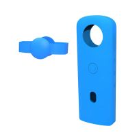 THLB0P PULUZ Silicone Case with Lens Cover for Ricoh Theta SC2 360 Panoramic Camera Anti-Fall Protective Camera Accessories