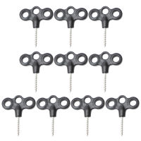 10x Outdoor Camping Deck Hook Nails Windproof Cord Rope Fastener Nails Stainless Tent Screw Pegs Tent Accessories