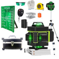 จัดส่งทันที 16 Lines 4D Laser Level เลเซอร์ระดับ เครื่องวัดระดับเลเซอ เลเซอร์ เลเซอร์วัดระดับ green line Self-Leveling 360 Horizontal And Vertical Super Powerful Laser level