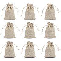 20 Pieces 15 x 20cm Polyester Fiber Gift Bag Drawstring and Lining DIY Craft Jewelry Bag