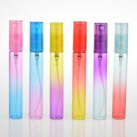 【YP】 6PCS 8ML Colorful Glass Perfume Bottle Thin Spray Vials Containers