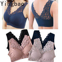 Yingbao Ready Stock Removable Padded Bra for Women Non Wired Full Cup Top Lace Big Size Sport Seamless Stretch Wireless Summer Singlet Crop Tops Korea