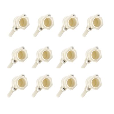 12 Pcs Nylon Heavy Duty Honey Gate Valve with Wing Nut Bee Hive Tool Use on Pails and Some Extractors