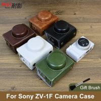 กระเป๋ากล้องหนัง PU ZV-1F เคสสำหรับ Sony เลนส์เดี่ยวช่องมองภาพแบบอิเล็กทรอนิกส์กระเป๋าป้องกันกล้องดิจิตอลพร้อม Tali Bahu