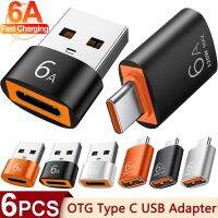 (SHANG LONG)6A USB ไปยังประเภท C และ TypeC เพื่อตัวแปลง OTG 3.0อะแดปเตอร์สำหรับ Samsung Xiaomi เครื่องพีซี MacBook Pro C ตัวต่อที่ชาร์ท