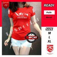 PUTIH MERAH August 17th Gymnastics T-Shirts Gym Ladies Indonesia GARUDA03