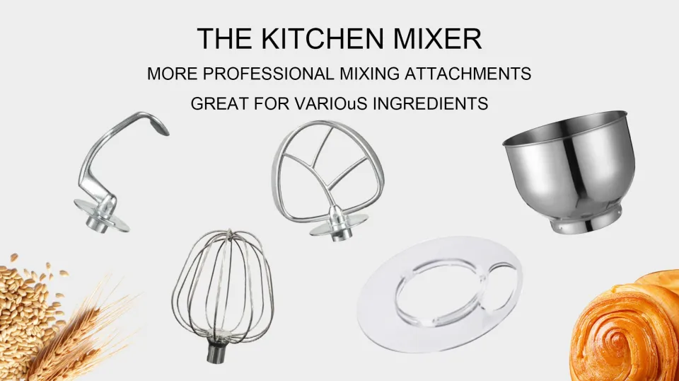 12L Stand Mixer Kitchen Aid Food Blender Cream Whisk Cake Dough Mixers With  Bowl Stainless Steel Chef Machine Charm Sonifer