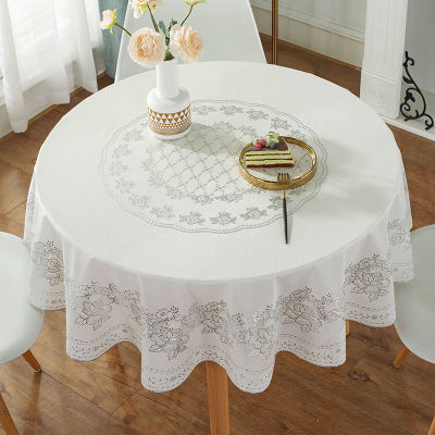 （HOT) ผ้าปูโต๊ะโต๊ะกลมขนาดเล็กผ้าปูโต๊ะกันน้ำกันน้ำมันกันลื่นไม่ต้องล้าง PVC ผ้าปูโต๊ะกลมพลาสติกโต๊ะกาแฟผ้าปูโต๊ะผ้าผ้าคลุม