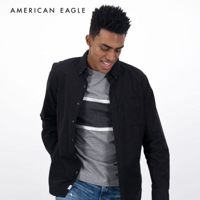 American Eagle Slim Fit Oxford Button-Up Shirt เสื้อเชิ้ต ผู้ชาย สลิม อ็อกซ์ฟอร์ด (NMSH 015-2100-001)