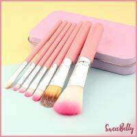 Sweet Belly  ชุดแปรงแต่งหน้า ยกเซตอุปกรณ์ makeup มาไว้ในกล่องน่ารัก 1 ชุด มี 7 ชิ้น  สินค้าพร้อมจัดส่ง makeup brush สปอตสินค้า