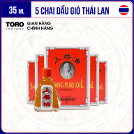 35ml Bộ 5 Chai Dầu Gió Thái Lan Hình Ông Già Siang Pure Oil - Chai 7ml - thumbnail