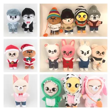 20cm Cute Skzoo Plush Toy Stuffed Cartoon Stray Kids Wolf Chan Anime Doll  Han Quokka Dwaekki Puppym