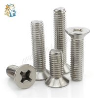 10/20/50pcs M2 M2.5 M3 M4 M5 M6 Din965 Gb819 304 Stainless Steel Flat Head Countersunk Phillips Machine Screws