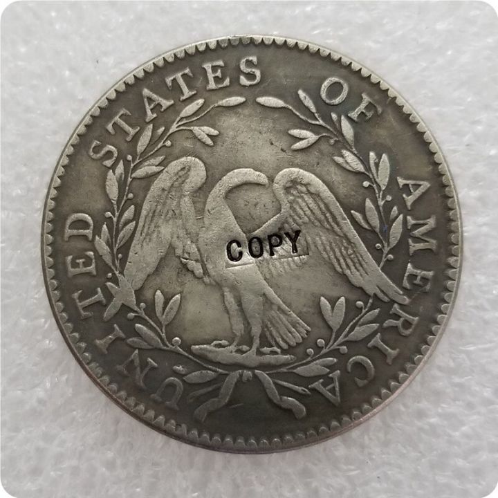 เหรียญสะสมเหรียญเหรียญที่ระลึก1794-1795ขนไหลถ่ายแบบเหรียญเลียนแบบเหรียญ