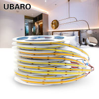 UBARO COB LED Light Strip Power 40W 5 MetersRoll 320Ledsm High Density Flexible RA90 3000K 4000K 6000K Dimmable DC12V 24V