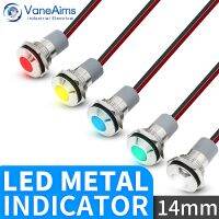 Signal Light wire metal-Indicator White Red Blue Green Yellow Waterproof 14MM LED Power Lamp 12V24V220V FXB14 3-6V Multicolor