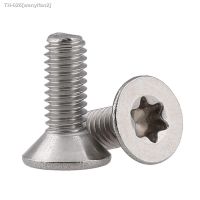 ◘ↂ M1.4 M1.6 M2 M2.5 M3 M4 M5 M6 Stainless Steel Countersunk Head Torx Screw SS304 ISO14581 GB2673