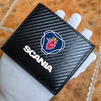 【hot】⊕  carbon fiber leather Card package for scania G S R P accessories