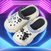 Crocs Jibbitz 11ชิ้น/เซ็ตหมีรุนแรง3มิติที่ถอดออกได้หัวเข็มขัดรองเท้าอุดตันโซ่ตกแต่งสำหรับ Crocs