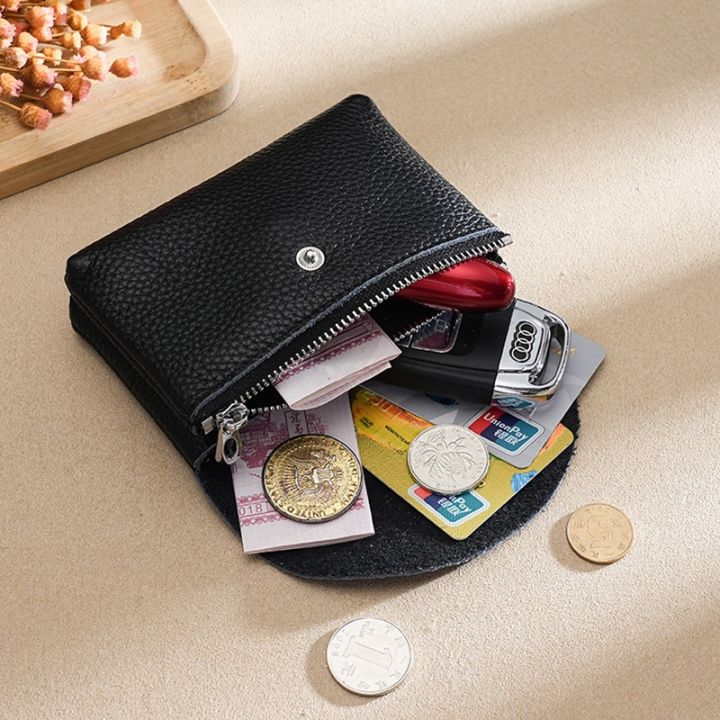 portable-genuine-leather-short-coin-wallets-card-holder-bag-case-retro-cowhide-small-money-purse-for-men-women-earphone-pouch