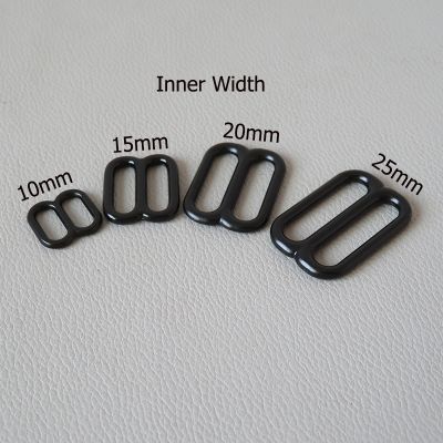 【CW】♚♠  Inner Width 10mm 15mm 20mm 25mm Metal Slider Tri Glides Buckle Straps Hardware Dog Collar Shoes Clasp Accessory